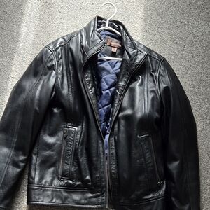 Danier's Black Leather Jacket for Men